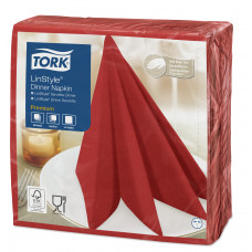 Салфетка для ужина Tork Premium LinStyle® красная (478854) Салфетка для ужина Tork Premium LinStyle® красная (478854)