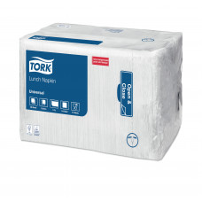 Tork салфетки 33х33 см белые, 1 слой (509300)