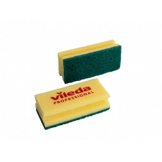 Губка Средняя жесткость, зеленый абразив Vileda (125604) Губка Средняя жесткость, зеленый абразив Vileda (125604)