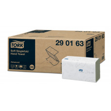 Листовые полотенца Tork Advanced сложения Singlefold (290163) Листовые полотенца Tork Advanced сложения Singlefold (290163)